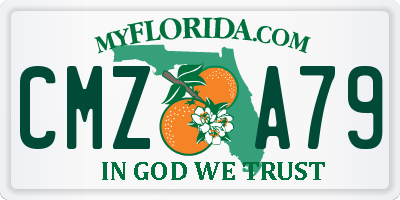 FL license plate CMZA79