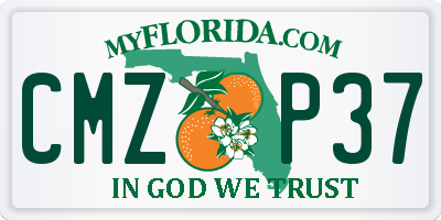 FL license plate CMZP37