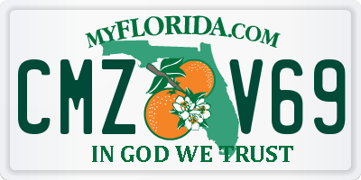 FL license plate CMZV69