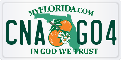 FL license plate CNAG04