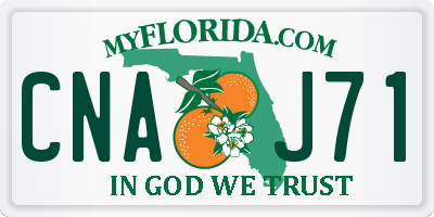 FL license plate CNAJ71