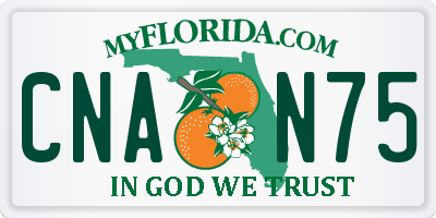 FL license plate CNAN75