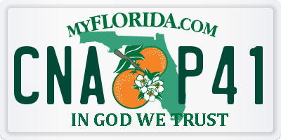 FL license plate CNAP41