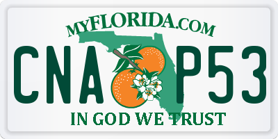 FL license plate CNAP53