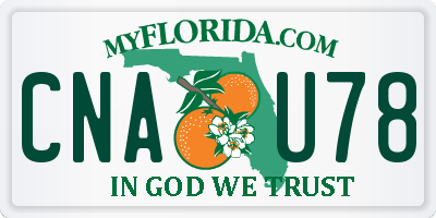 FL license plate CNAU78
