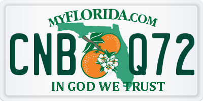 FL license plate CNBQ72