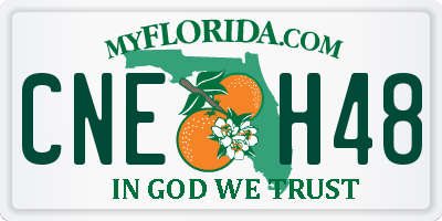 FL license plate CNEH48