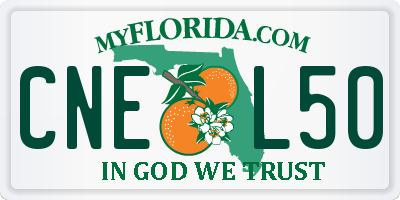 FL license plate CNEL50