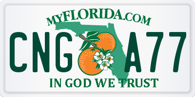 FL license plate CNGA77