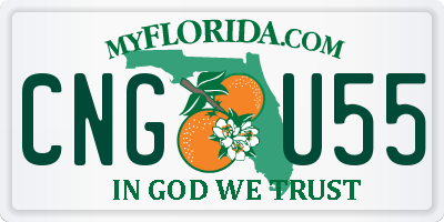 FL license plate CNGU55