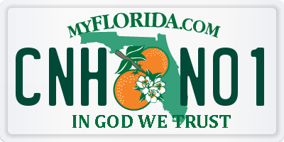 FL license plate CNHN01