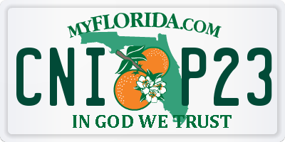 FL license plate CNIP23