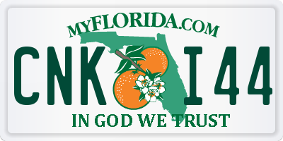 FL license plate CNKI44