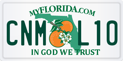 FL license plate CNML10