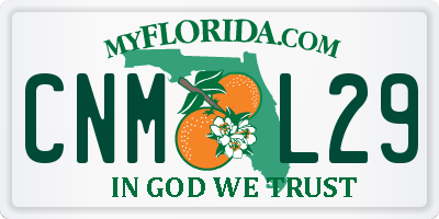 FL license plate CNML29
