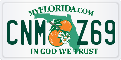 FL license plate CNMZ69
