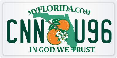 FL license plate CNNU96