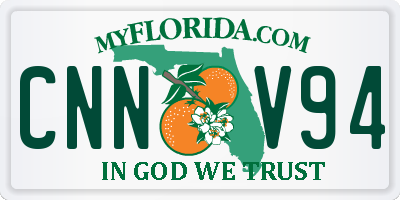 FL license plate CNNV94