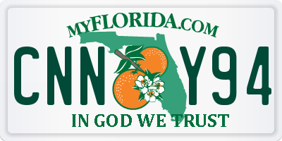 FL license plate CNNY94