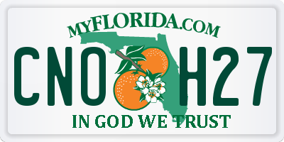FL license plate CNOH27