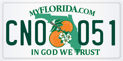 FL license plate CNOO51