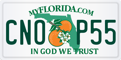 FL license plate CNOP55