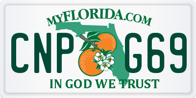 FL license plate CNPG69