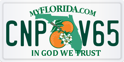 FL license plate CNPV65