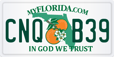 FL license plate CNQB39