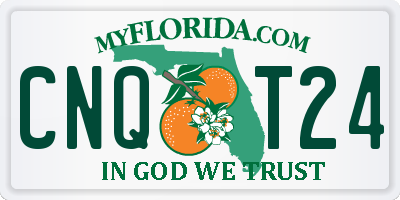 FL license plate CNQT24