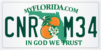 FL license plate CNRM34