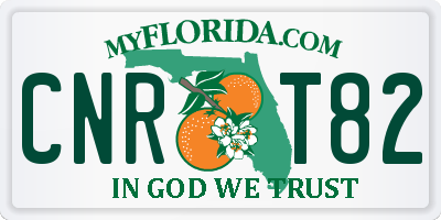 FL license plate CNRT82