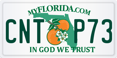 FL license plate CNTP73