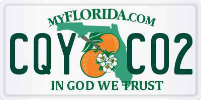 FL license plate CQYC02