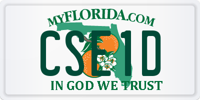 FL license plate CSE1D