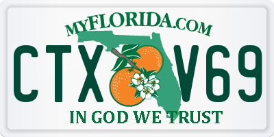 FL license plate CTXV69