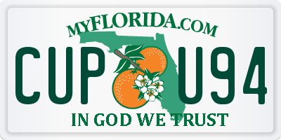 FL license plate CUPU94