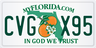 FL license plate CVGX95