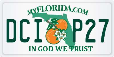 FL license plate DCIP27