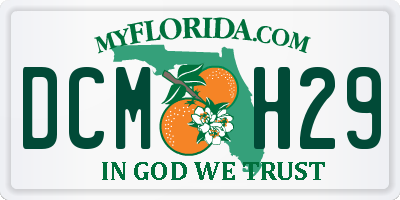 FL license plate DCMH29