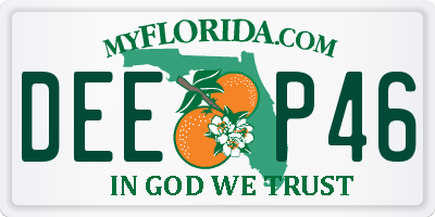 FL license plate DEEP46