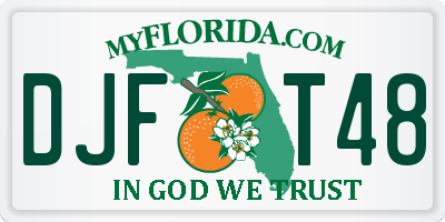 FL license plate DJFT48