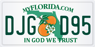 FL license plate DJGD95