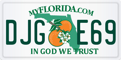 FL license plate DJGE69