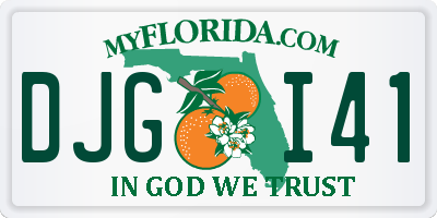 FL license plate DJGI41