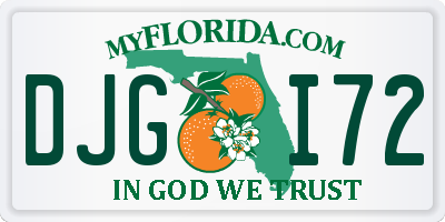 FL license plate DJGI72