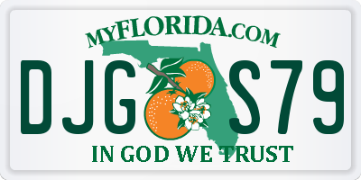 FL license plate DJGS79