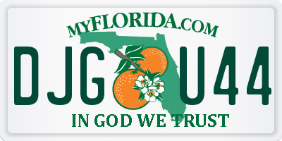 FL license plate DJGU44