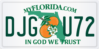 FL license plate DJGU72