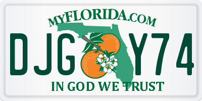 FL license plate DJGY74